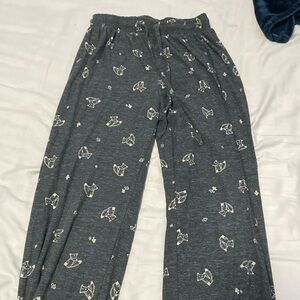 Grey Pajama Pants with foxes - Rose + Vine - Size Small in Women’s